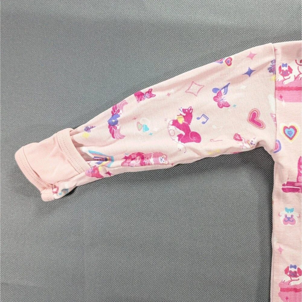 Paris Hilton Sliving Babygirl One Piece Pajama Zip Up Size 6-9m
